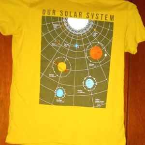 Yellow old navy solar system shirt